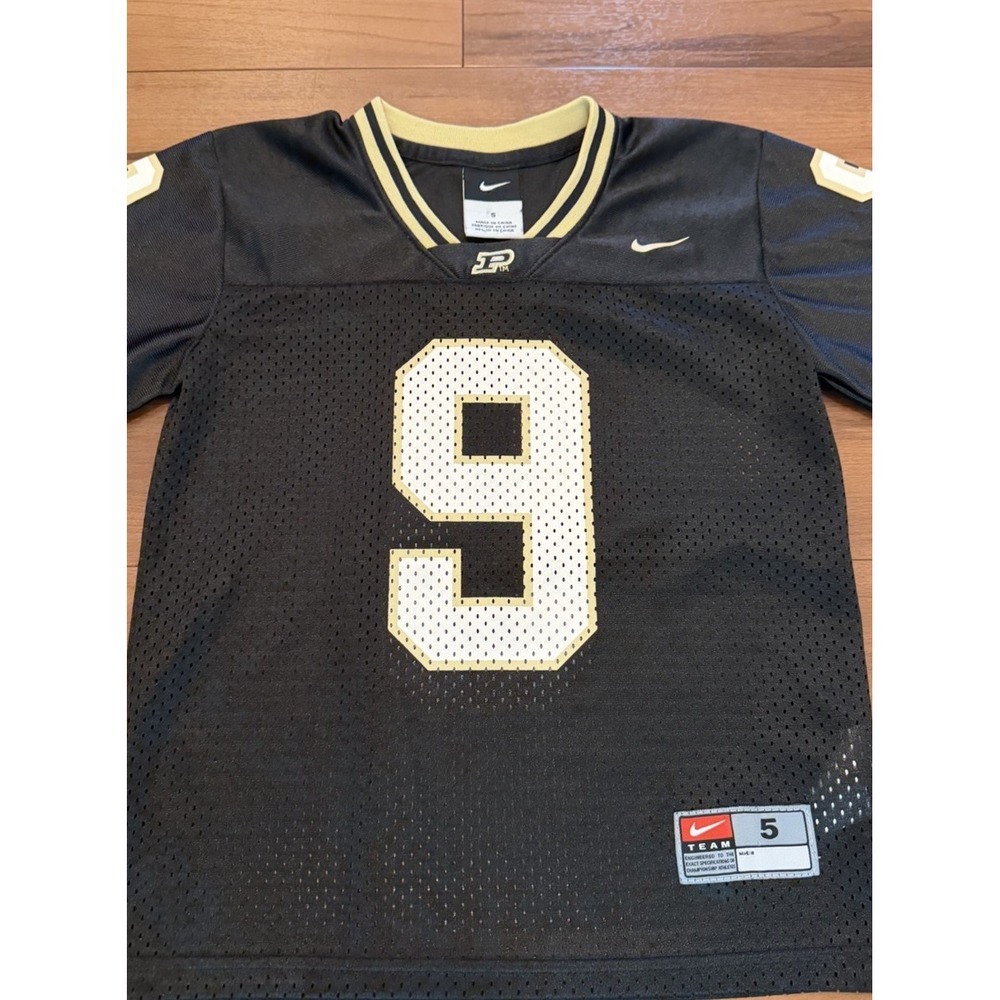 Purdue Boilermakers Nike Football Team Jersey 9 Black NCAA Kids Size 5 - Picture 4 of 8